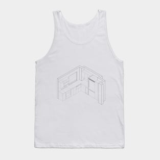AutoCad Orthographic Kitchen Tank Top